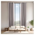 thumbnail image 1 of Best Home Fashion Extra Long 11 FT Blackout Curtain, Antique Bronze Grommet Tall Curtain for High Ceiling or Long Window, 2 Story Curtain for Living Room (1 Panel, 52" W x 132" L, LTGREY), 1 of 6