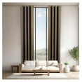 thumbnail image 1 of Best Home Fashion Extra Long 14 FT Blackout Curtain, Antique Bronze Grommet Tall Curtain for High Ceiling or Long Window, 2 Story Curtain for Living Room (1 Panel, 52" W x 168" L, Olive), 1 of 6