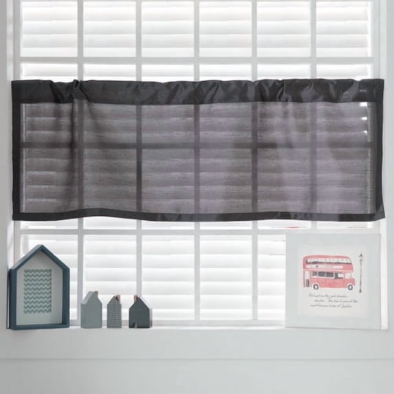 Best Home Fashion, Inc. Faux Silk Curtain Valance