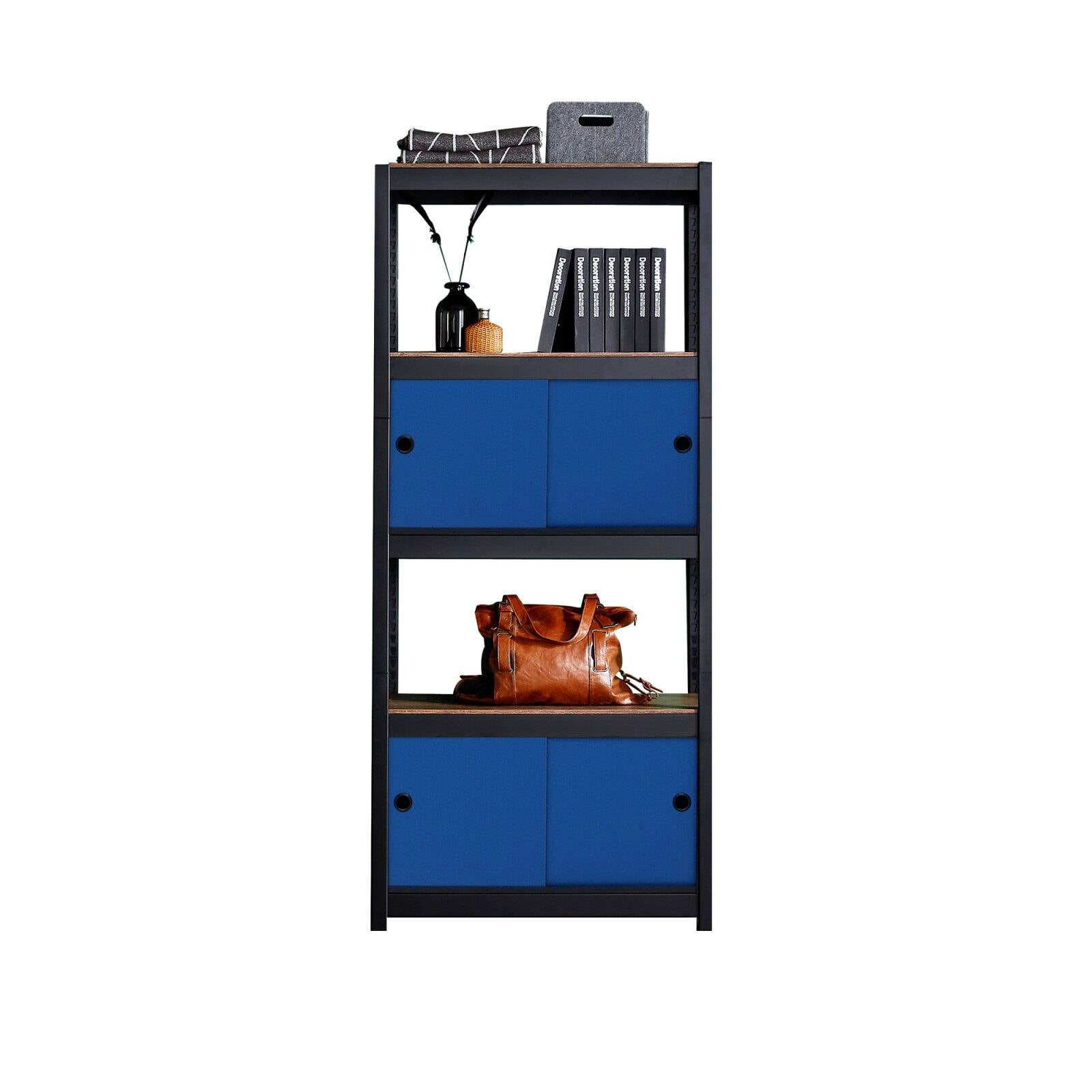 Best Home Fashion Kepsuul 4 Shelf + 2 Door Customizable Modular ...