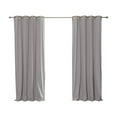 thumbnail image 1 of Best Home Fashion Linen Textured Grommet Thermal Total Blackout Curtain Panel Pair, 1 of 11