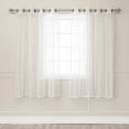 thumbnail image 1 of Best Home Fashion Sheer Tulle Bronze Grommet Curtain Panel Pair, 1 of 2
