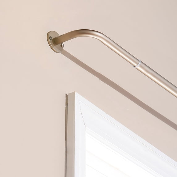 best home fashion wraparound blackout curtain rod