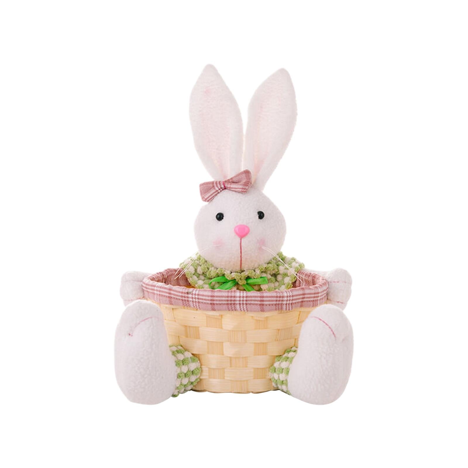 Best Hot Sale Cute Bunny Easter Basket Eggs Candy Gifts Storage Rabbit