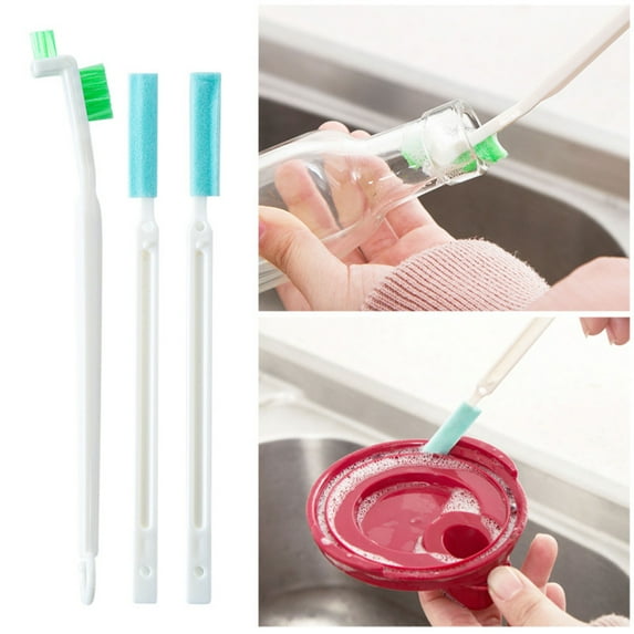 Best Hot Sale Pedty Cleaning Brush,2 Cleaning Sticks and 1 Cleaning Brush.,Bottle Bottle Decontamination Cup Brush Set