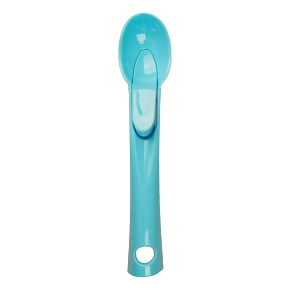 Pedty Tableware,1X Elastic Ice Cream Scoop,Bullet Ice Cream Scoop Fruit Ball Digger Blue