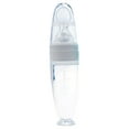 thumbnail image 1 of Pedty Tableware,1X Feeding Bottle,Baby Training Silicone Bottle Extrusion Spoon Children'S Complementary Food Bottle White, 1 of 1