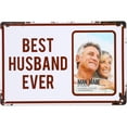 thumbnail image 1 of Best Husband 11.75 x 8 Tin Frame (Holds 4 x 6 Photo), 1 of 5