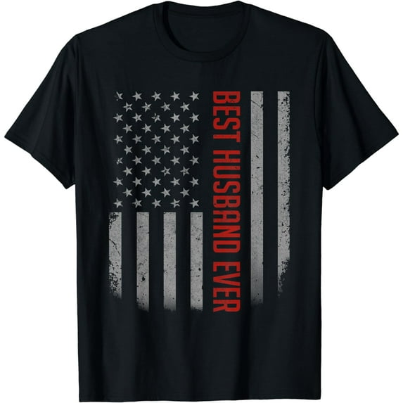 Best Husband Ever American Flag Shirt Gifts For Father's day T-Shirt