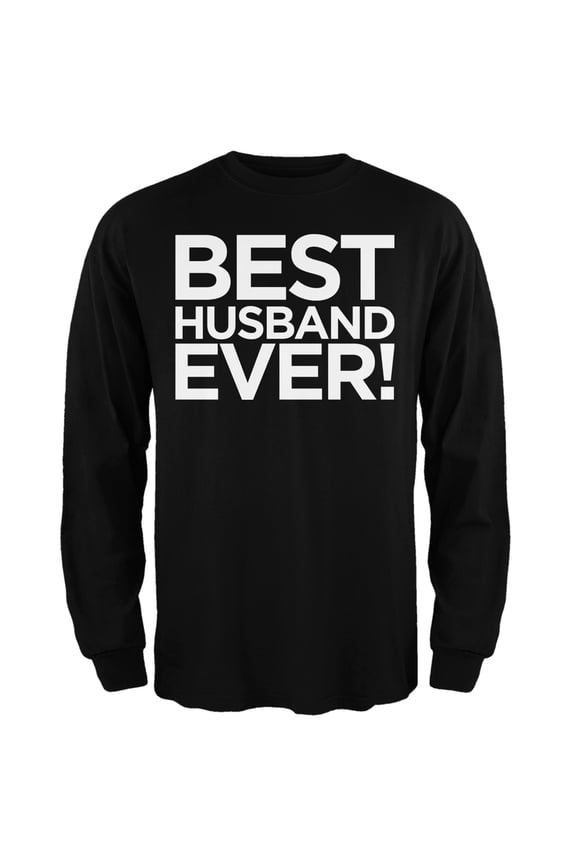 Best Husband Ever Black Adult Long Sleeve T-Shirt - 2X-Large