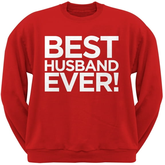Best Husband Ever Red Adult Crew Neck Sweatshirt - 2X-Large