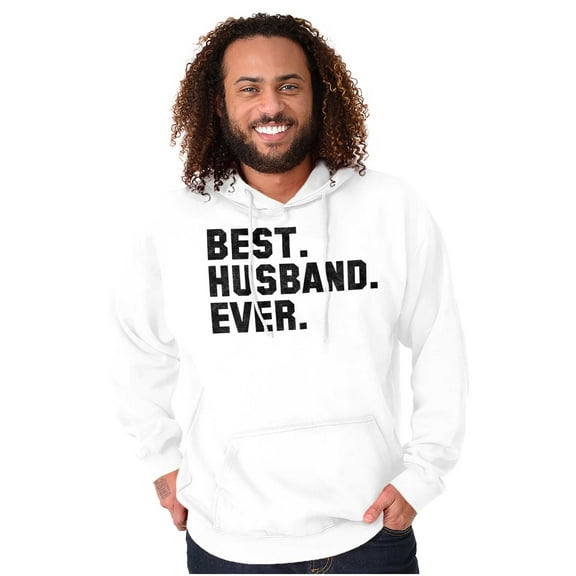 Best Husband Ever Trophy Hubby Gift Men's Big & Tall Graphic Hoodie Brisco Brands 2X