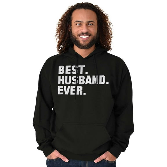 Best Husband Ever Trophy Hubby Gift Men's Big & Tall Graphic Hoodie Brisco Brands 2X