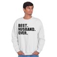 thumbnail image 1 of Best Husband Ever Trophy Hubby Gift Men's Crewneck Sweatshirt Brisco Brands M, 1 of 2