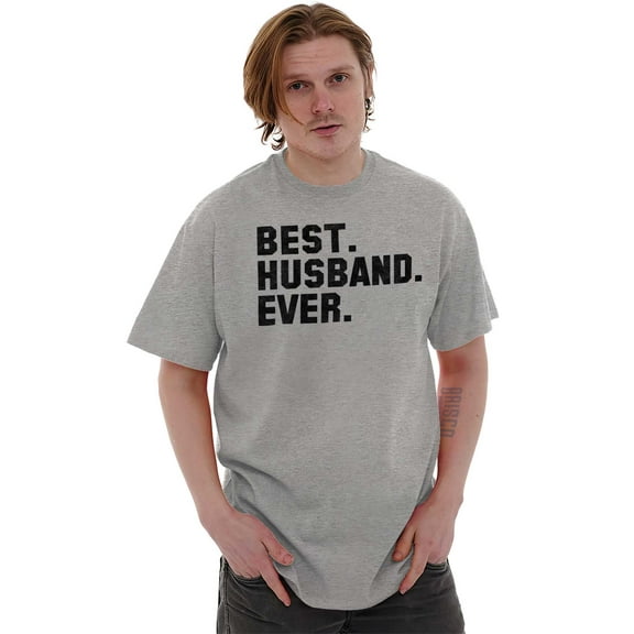 Best Husband Ever Trophy Hubby Gift Men's Graphic T Shirt Tees Brisco Brands L