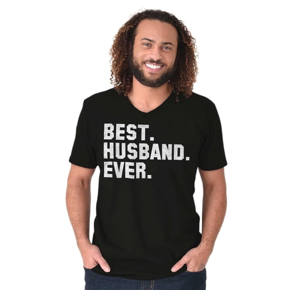 Best Husband Ever Trophy Hubby Gift V Neck T Shirt Tees Men's Brisco Brands M