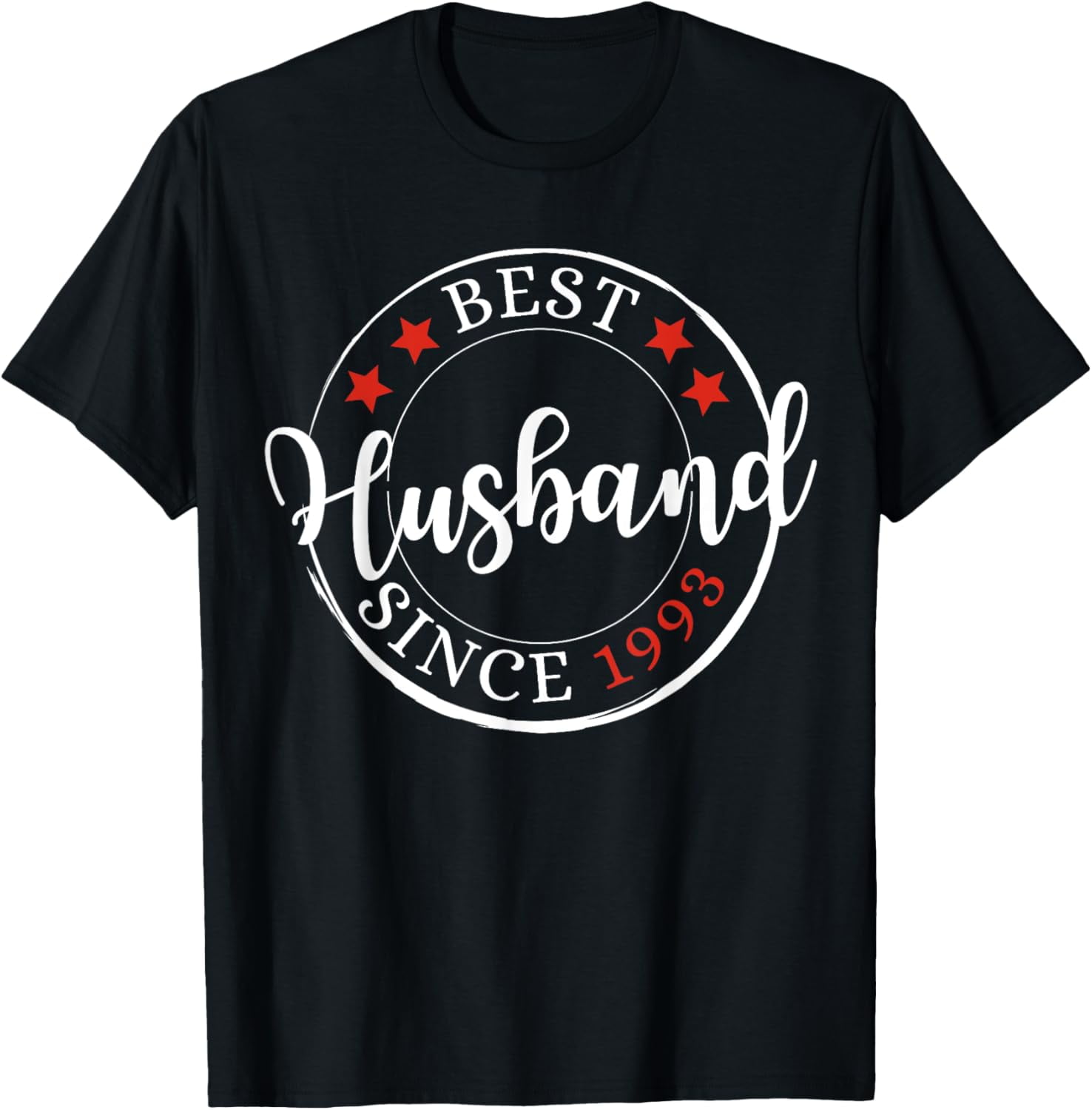 Best Husband Since 1993, Golden Marriage Anniversary Husband T-Shirt ...