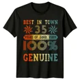 thumbnail image 1 of Best In Town 35 Years Of Good Vibes Mens T Shirt 35th Birthday Gift, 1 of 2