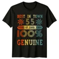 thumbnail image 1 of Best In Town 55 Years Mens T Shirt 55th Birthday Gift, 1 of 2