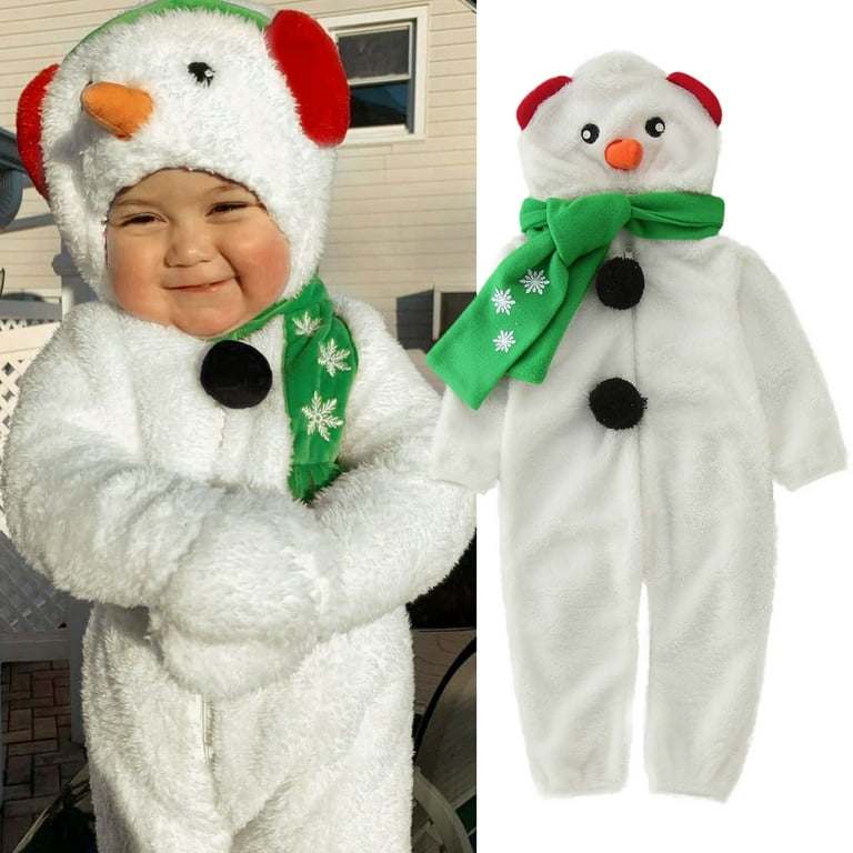 Best Infant Christmas Costumes for Kids Hooded Jumpsuit Christmas