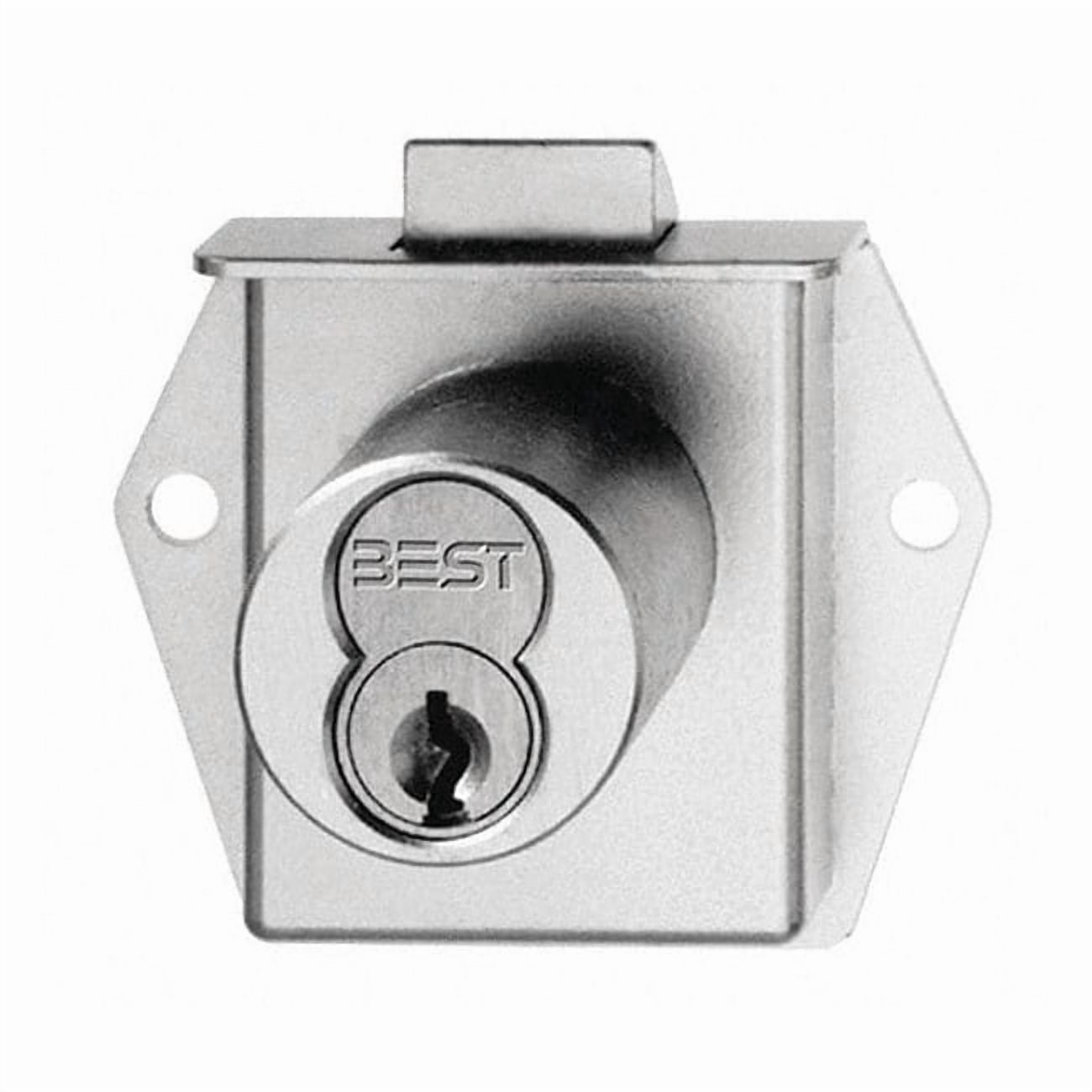 Latchbolt Cabinet Lock,Satin Chrome 5L7ML2626