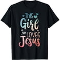 thumbnail image 1 of Best Jesus Art For Women Girl Religion Christian Decoration T-Shirt, 1 of 4