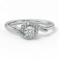 thumbnail image 1 of Best Jewel 1.3 Ct Round Cut Moissanite Engagement Ring - 14K White Gold Plated Women's Ring - Prong Setting Bridal Ring - Perfect Proposal Gift for Her - Jewelry for Engagement & Wedding, 1 of 4