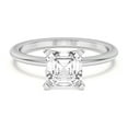 thumbnail image 1 of Best Jewel 1.5 Ct Moissanite Asscher Cut Solitaire Engagement Ring for Women - 14K White Gold Plated - Perfect for Proposals and Anniversaries - Elegant Gift for Her - Stunning Jewelry, 1 of 4