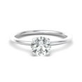 thumbnail image 1 of Best Jewel 1.5 Ct Round Cut Moissanite Engagement Ring - 14K White Gold Plated Ring - Women's Wedding Ring with Prong Setting - Perfect for Anniversaries, Proposals, and Gifts for Her, 1 of 4