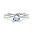 thumbnail image 1 of Best Jewel 1.6 Ct Asscher Cut Moissanite Engagement Ring for Women - Moissanite in 14K White Gold Plated - Prong Set - Ideal for Weddings, Anniversaries, and as a Birthday Surprise for Her, 1 of 4
