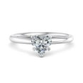 thumbnail image 1 of Best Jewel 1.6 Ct Heart Cut Moissanite Engagement Ring - 14K White Gold Plated - Prong Set - Stunning Anniversary Gift for Women - Perfect for Proposal, Birthday, and Special Celebration, 1 of 4