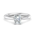 thumbnail image 1 of Best Jewel 1.8 Ct Radiant Cut Moissanite Engagement Ring - 14K White Gold Plated Ring - Stunning Anniversary Ring for Women - Perfect Proposal Ring - Unique Gift for Special Occasions, 1 of 4
