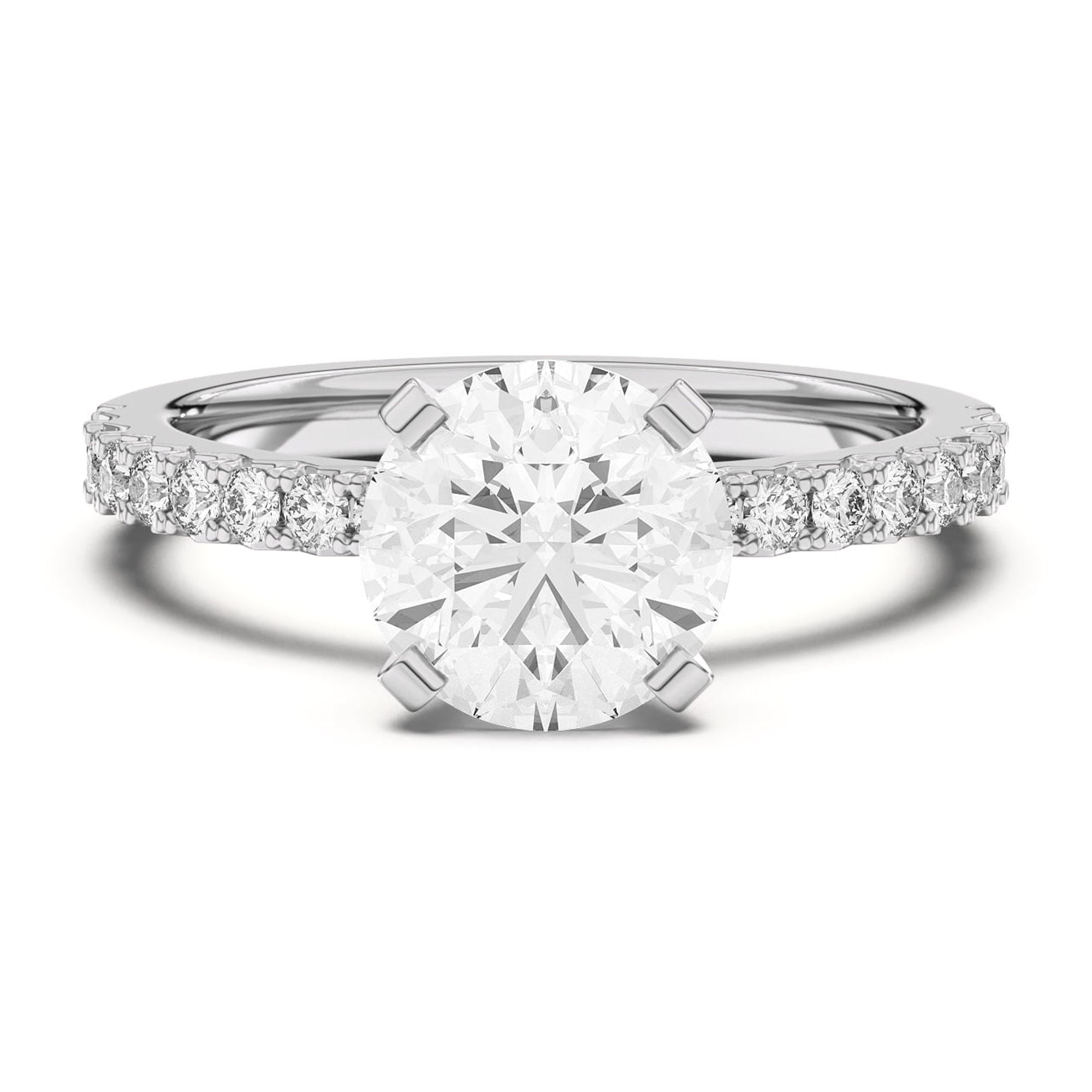 Best Jewel 1.92 Ct Round Cut Solitaire Diamond Ring for Women - Lab ...