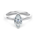 thumbnail image 1 of Best Jewel 14K White Gold Plated Flower Style Engagement Ring - 1.6 Ct Marquise Cut Moissanite - Perfect for Proposals, and Birthday Gifts - Timeless Prong Setting for a Dazzling Look, 1 of 4