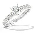 thumbnail image 1 of Best Jewel 14K White Gold Plated Women's Engagement Moissanite Ring - 1.6 Ct Round Moissanite Ring - Beautiful Proposal Ring - Ideal for Anniversaries, Birthdays, and Special Gifts, 1 of 4