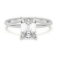 thumbnail image 1 of Best Jewel Moissanite Wedding Ring for Women - 1.8 Ct Emerald Cut Moissanite Ring - 14K White Gold Plated - Ideal Gift for Engagement, Anniversary, Birthday - Prong Setting - Jewelry for Her, 1 of 4