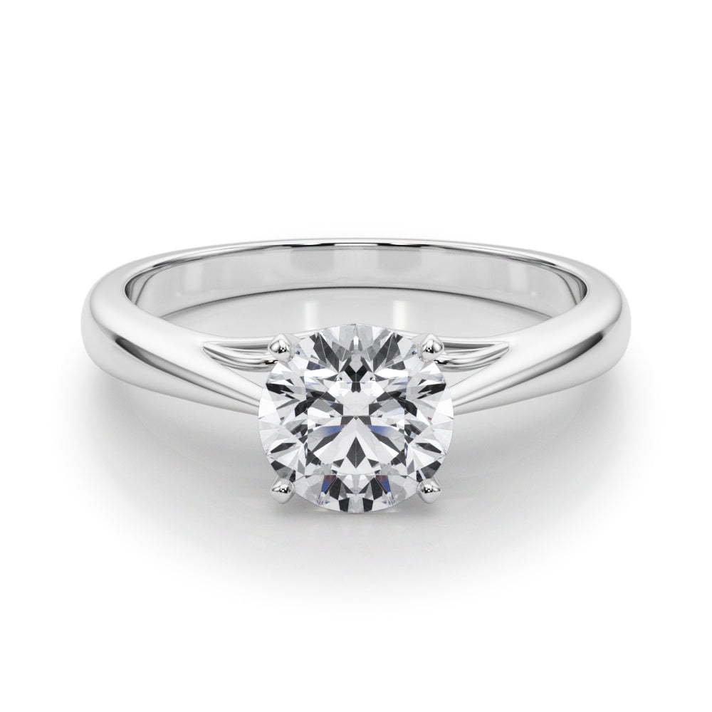 Best Jewelry Stamped 14K White Gold Plated Wedding Ring - Round Cut 1.7 ...