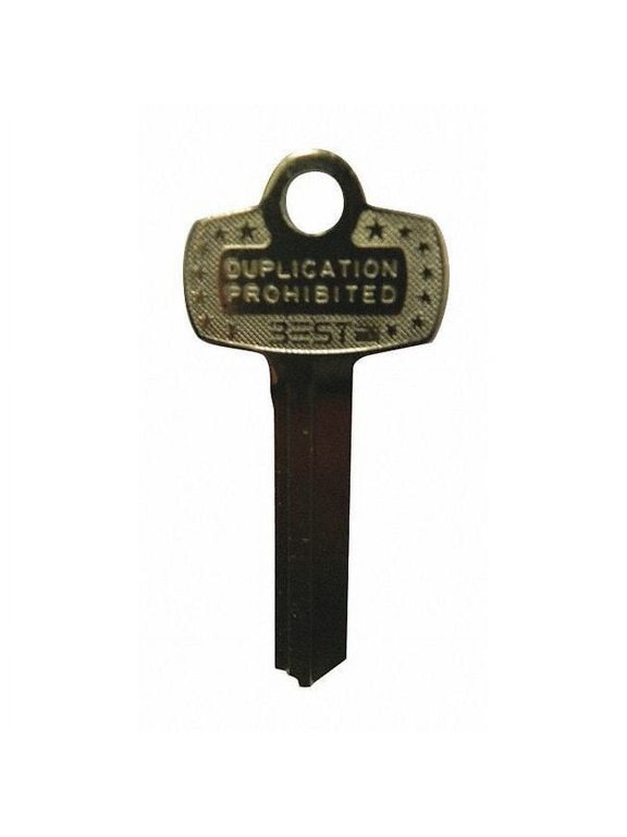 Best Key Blank, Type J,Brass 1A1J1KS473KS800NKW
