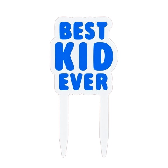 Best Kid Ever Cake Topper, Birthday & Celebration Party Cake Decoration, 4.1 Inch