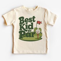 Best Kid By Par Shirt - Kids Funny Golf Clothing - Golf Lover Tee - Cute Golf Ball - Boho Kids & Youth Shirts TODDLER SHORT SLEEVE TEE BELLA CANVAS 3001T