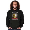 thumbnail image 1 of Best Kind Of Dad Raises a Firefighter Men's Big & Tall Graphic Hoodie Brisco Brands 2X, 1 of 5