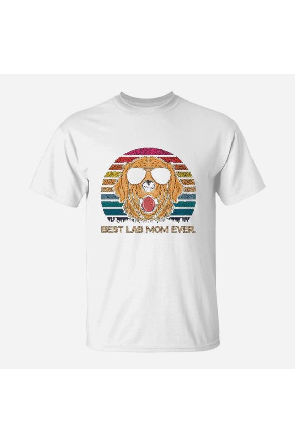 Best Lab Mom Ever Retro Labrador Retriever Mom Gift TShirt