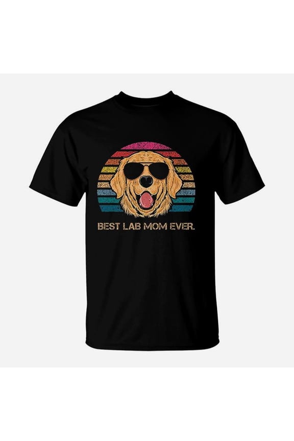 Best Lab Mom Ever Retro Mothers Day Gift TShirt