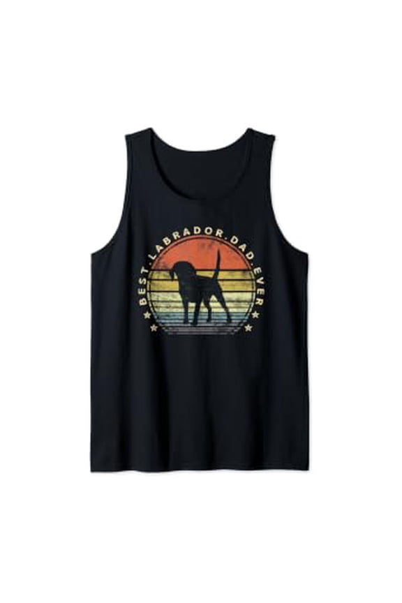 Best Labrador Dad Ever Daddy Design Lab Dog Lover Owner Tank Top Size S-3XL