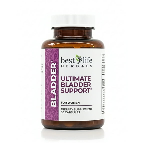 Best Life Womens Formula Ultimate Bladder Support Supplement for Incontinence 30 Capsules Restore Your Freedom and Confidence - 2 Bottles