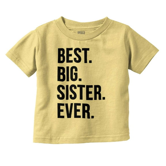 Best Lil Sister Ever Younger Sibling Youth T Shirt Tee Girls Infant Toddler Brisco Brands 2T