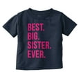 thumbnail image 1 of Best Lil Sister Ever Younger Sibling Youth T Shirt Tee Girls Infant Toddler Brisco Brands 4T, 1 of 5
