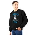 thumbnail image 1 of Best Llama Uncle Fathers Day Birthday Men's Big & Tall Crewneck Sweatshirt Brisco Brands 2X, 1 of 5