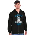 thumbnail image 1 of Best Llama Uncle Fathers Day Birthday Men's Big & Tall Graphic Zip Up Hoodie Brisco Brands 2X, 1 of 5