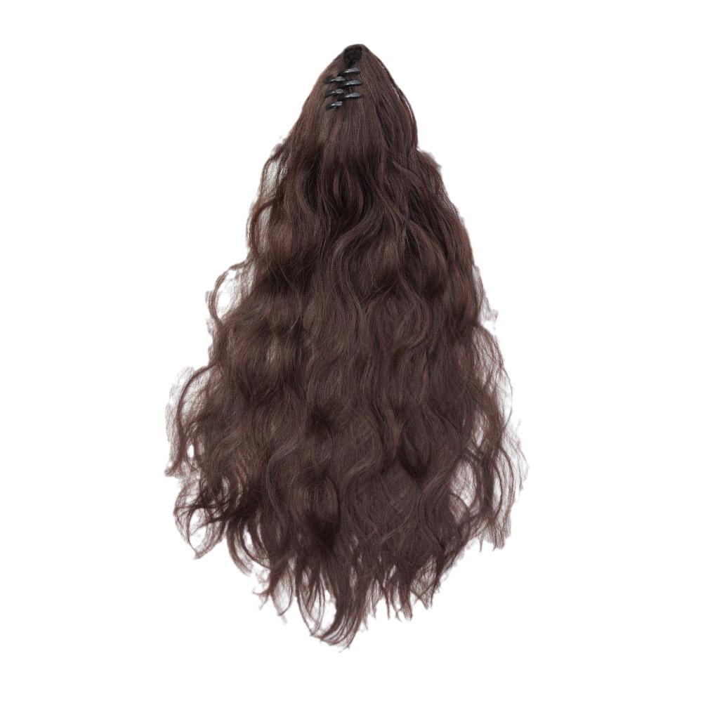 BestLong Thick Curly Wrap Around Clip In Ponytail Hair Fake Tail Pony